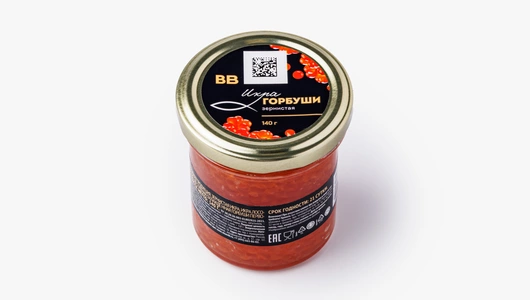 Икра горбуши зернистая ст/б охл., 140 г