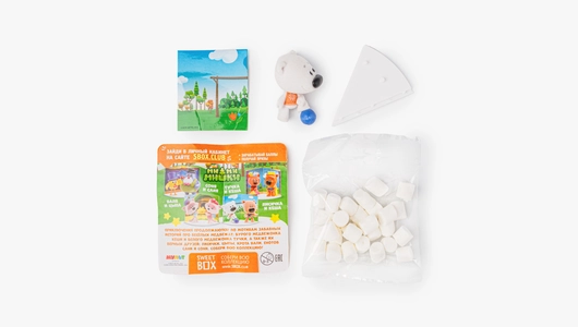 Сладкий бокс с&nbsp;игрушкой и&nbsp;маршмеллоу (Ми-ми-мишки)