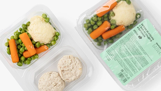 Биточки из кролика с пюре из сельдерея и картофеля