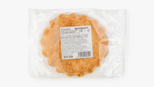 Коржик молочный