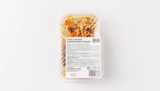 Салат с машем и древесными грибами Салат с машем и древесными грибами