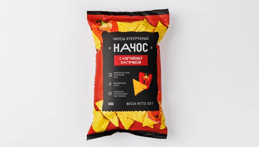 Чипсы кукурузные "Начос " с копченой паприкой