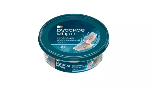 Сельдь филе-кусочки Русское море Аппетитная в масле 400 г