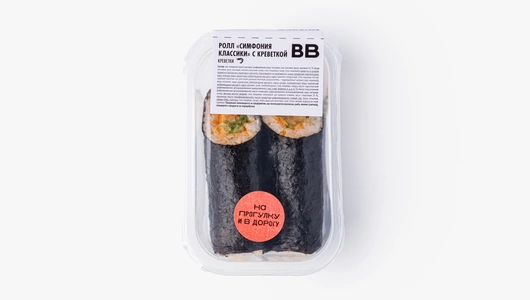 Ролл "Симфония классики" с креветкой Ролл "Симфония классики" с креветкой