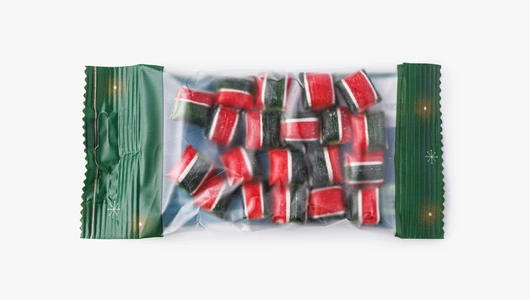 Карамель со вкусом вишни в ёлочной игрушке, 30г