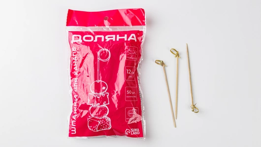 Шпажки бамбуковые в&nbsp;ассортименте 12 см, 50 шт