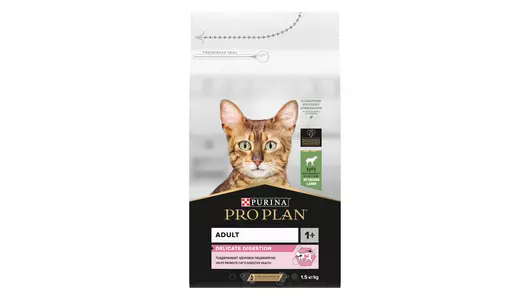 PRO PLAN Delicate Digestion Adult Корм сух.ягненок д/кошек с чувствительным пищевар.1,5кг