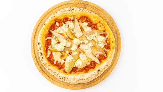 Пицца с печёной грушей