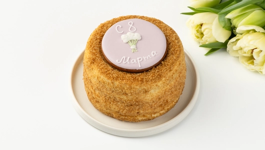 Торт "Открытка" медово-сметанный, 270 г