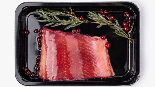 Форель слабосоленая филе-кусок "Гравлакс" с&nbsp;розмарином и&nbsp;клюквой, зам., 200 г