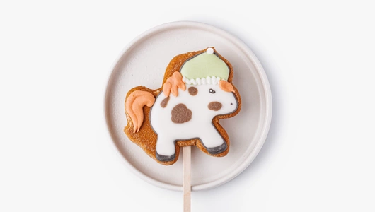 Пряник имбирный "Зимнее очарование" на палочке, 1 шт.