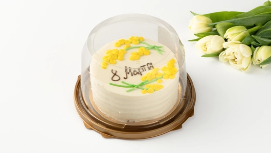 Торт бисквитный "Мгновение весны" клубничный