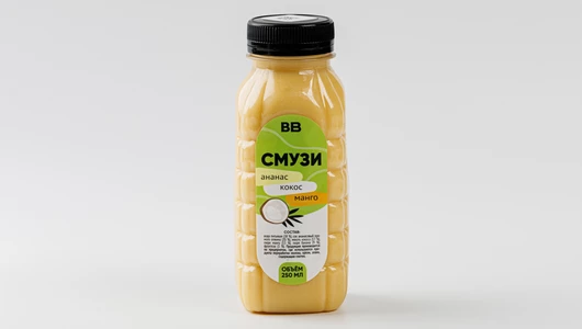 Смузи "Ананас-кокос-манго", 250 мл Смузи "Ананас-кокос-манго", 250 мл
