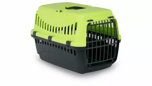DUVO+ Переноска для животных до 4 кг пластиковая "Buddies on the go" салатовая 46х31х32cм (Бельгия)