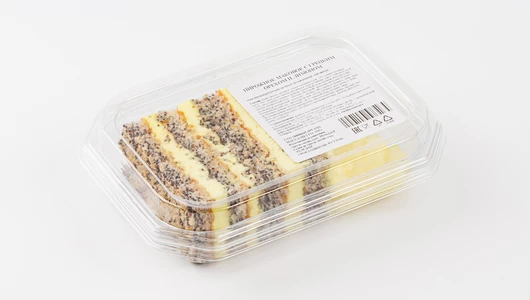 Пирожное маковое с грецким орехом и лимоном