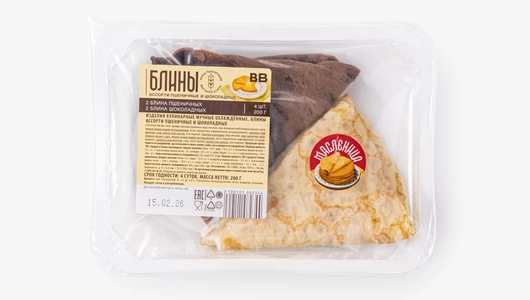 Блины ассорти пшеничные и&nbsp;шоколадные