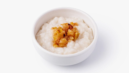 Каша рисовая на кокосовом молоке с яблочным чатни