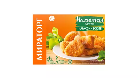 Наггетсы Мираторг куриные классические 250&nbsp;г