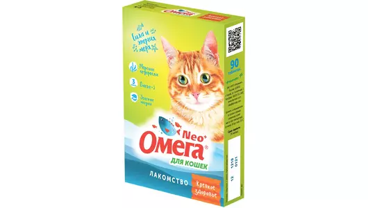 Витамины ОМЕГА NEO+ Крепкое здоровье для кошек с морскими водорослями 90 таб.