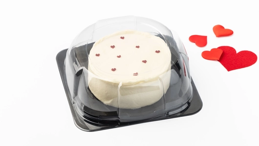 Торт муссовый "Сердечки" малина-маракуйя