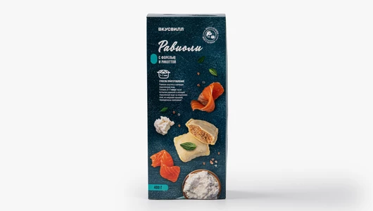 Равиоли с форелью и рикоттой