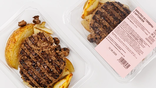 Бифштекс из говядины с картофелем