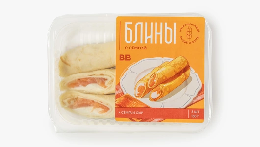 Блины с&nbsp;семгой, 150 г