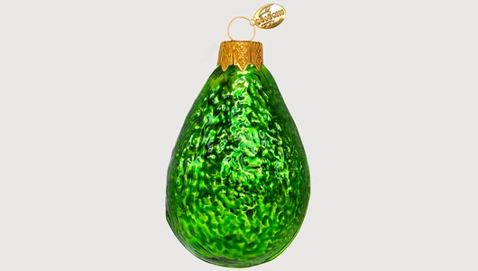 Игрушка елочная Коломеев Тропическое авокадо в&nbsp;подарочной упаковке h-8,5 см 1 шт