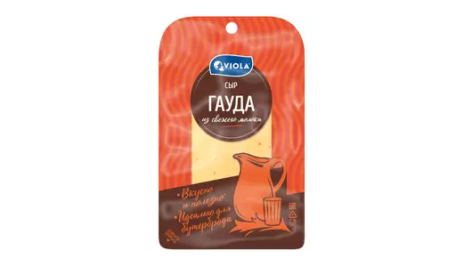 Сыр Viola Гауда 45% полутвердый нарезка 120 г