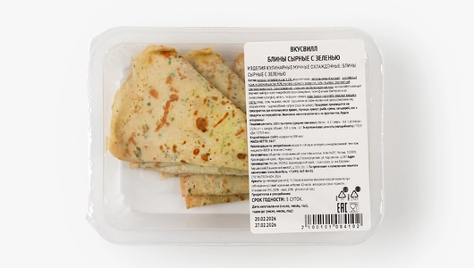 Блины сырные с&nbsp;зеленью