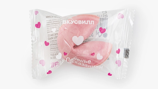 Печенье с&nbsp;предсказанием, 6г (розовое)