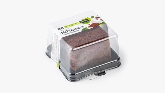 Пирожное "НеМедовик" шоколадный, веган