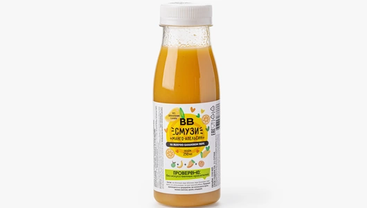 Смузи "Банан-Манго-Апельсин" на&nbsp;яблочной основе, 250 мл