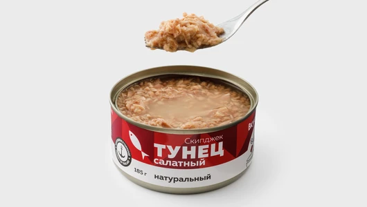 Тунец салатный натуральный, 185 г