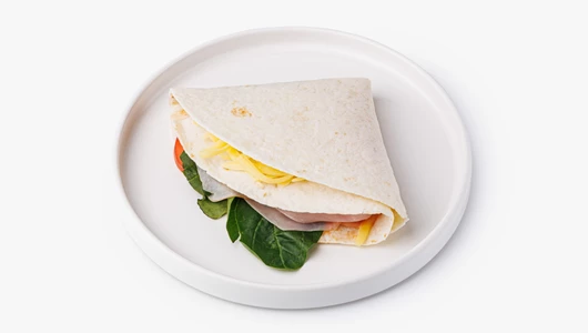 Тортилья с ветчиной и сыром, кафе