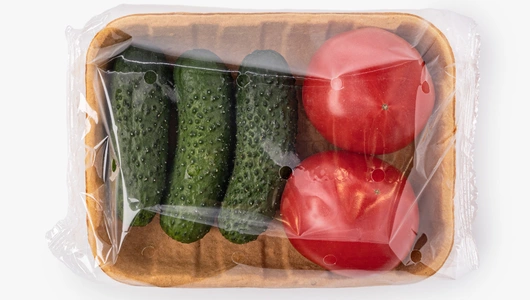 Ассорти овощное (томаты розовые Азербайджан и&nbsp;огурцы трилоджи), 400 г