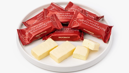 Конфеты суфле манго-маракуйя в&nbsp;белом шоколаде