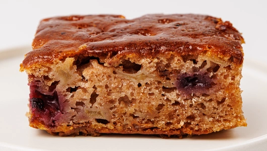 Коврижка яблочная постная, кафе