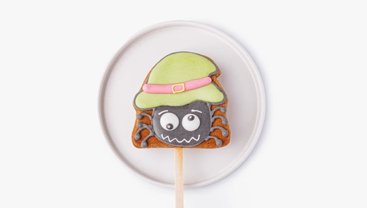 Пряник имбирный "Монстрики" на палочке, 1 шт.