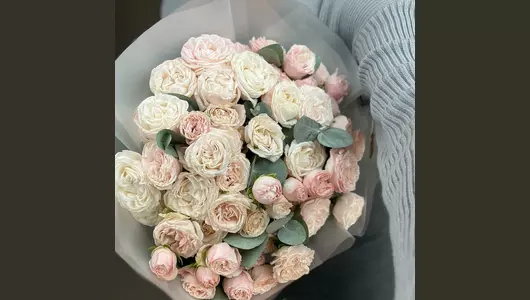 Пионовидная кустовая Роза (15шт) FMART by flowwow