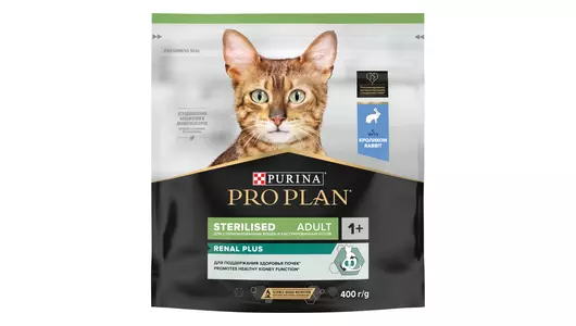 PRO PLAN Renal Plus Sterilised Adult Корм сух.кролик поддерж.здор.почек д/стерил.кошек 400г