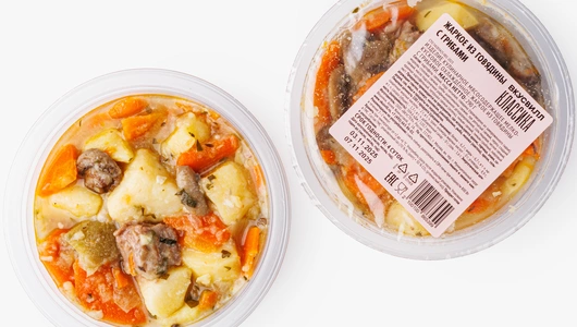 Жаркое из говядины с грибами