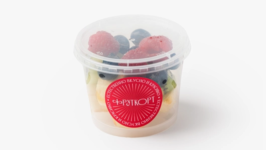 Фруктовый микс (банан, киви, голубика, малина), 170 г