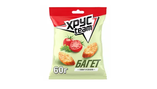 Сухарики Хрусteam Багет Томат зелень 60 г