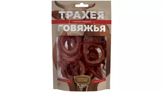 ДЕРЕВЕНСКИЕ ЛАКОМСТВА Трахея говяжья с мясом говядины 50г