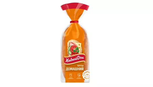 Батон Хлебный Дом Домашний нарезанный 230 г