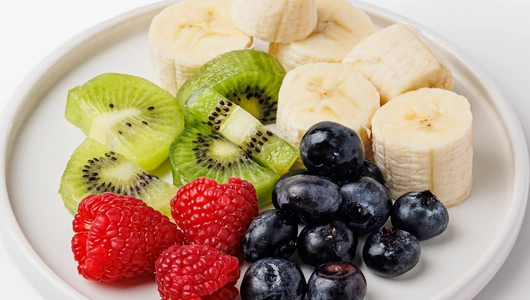 Фруктовый микс (банан, киви, голубика, малина), 170 г