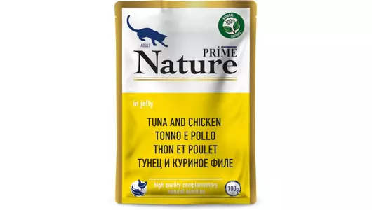 PRIME NATURE 100гр Корм для кошек Тунец и куриное филе (пауч)