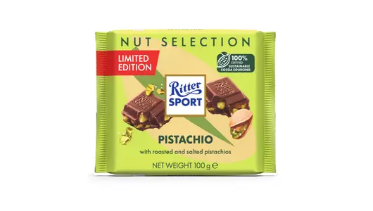 Шоколад молочный Ritter Sport с фисташкой 100 г Шоколад молочный Ritter Sport с фисташкой 100 г
