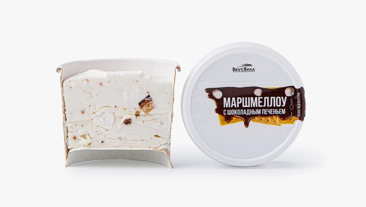 Мороженое "Маршмеллоу с шокол. печеньем" Мороженое "Маршмеллоу с шокол. печеньем"
